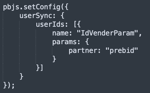 ユーザー識別(User ID Module)の設定例